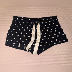 Old Navy Black Polka Dot Lounge Shorts S